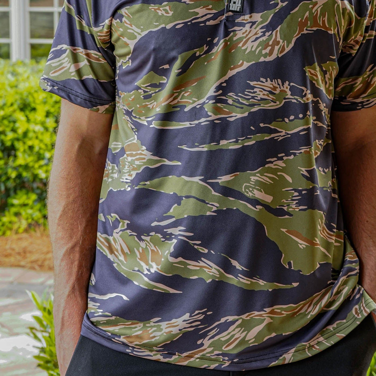 Jungle Tiger - Size S, M ONLY Golf Polo Greater Half