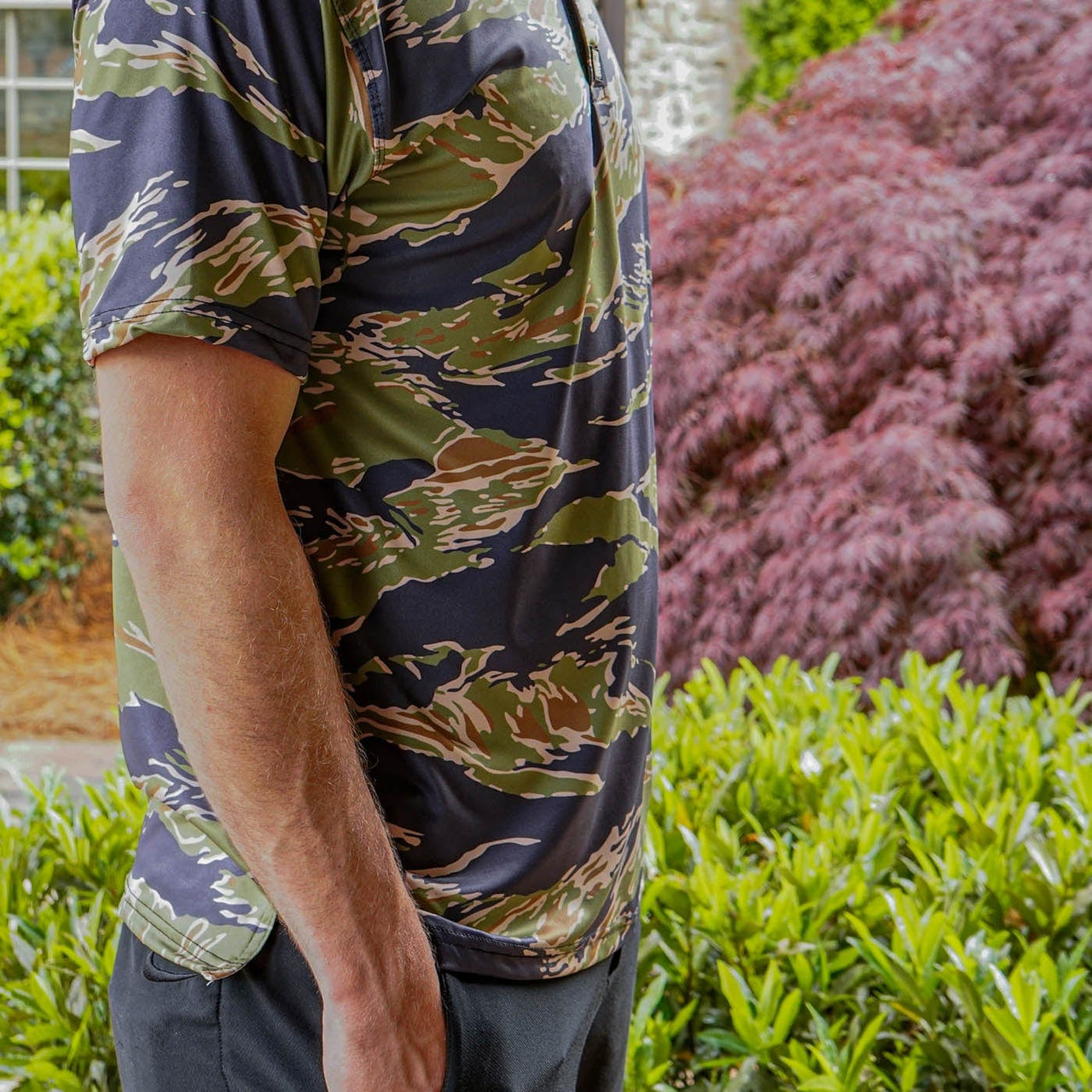 Jungle Tiger - Size S, M ONLY Golf Polo Greater Half