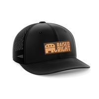 Thumbnail for Raised Right Leather Patch Hat - Greater Half