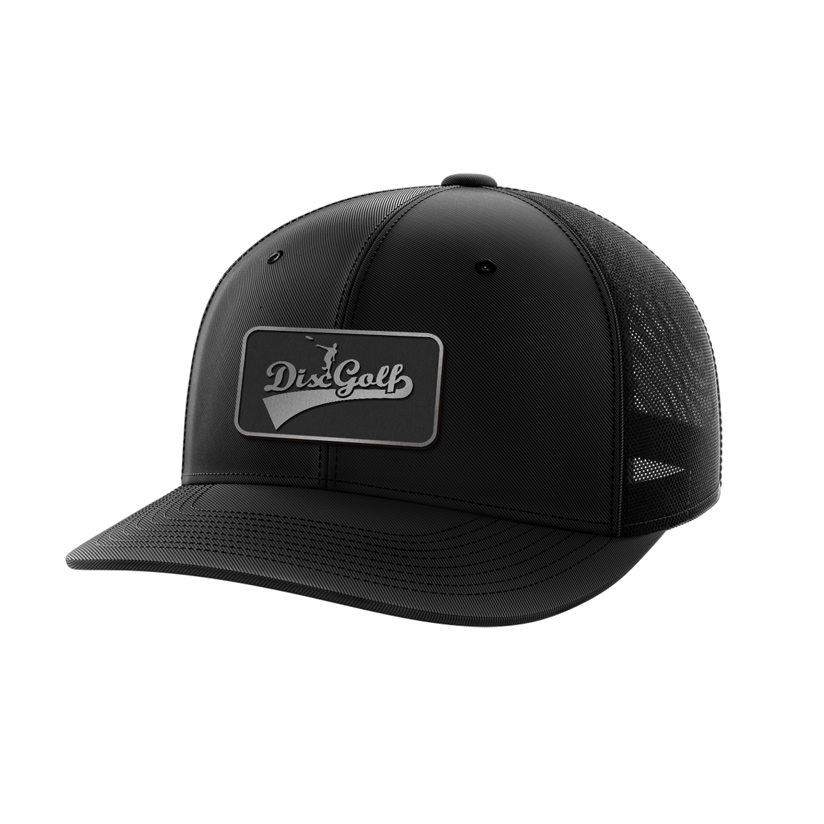 Disc Golf Black Patch Hat - Greater Half