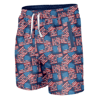 Thumbnail for Distressed American Flag Swim Trunks - Greater Half