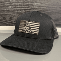 Thumbnail for Don't Tread On Me/American Flag Patch Hat - Greater Half