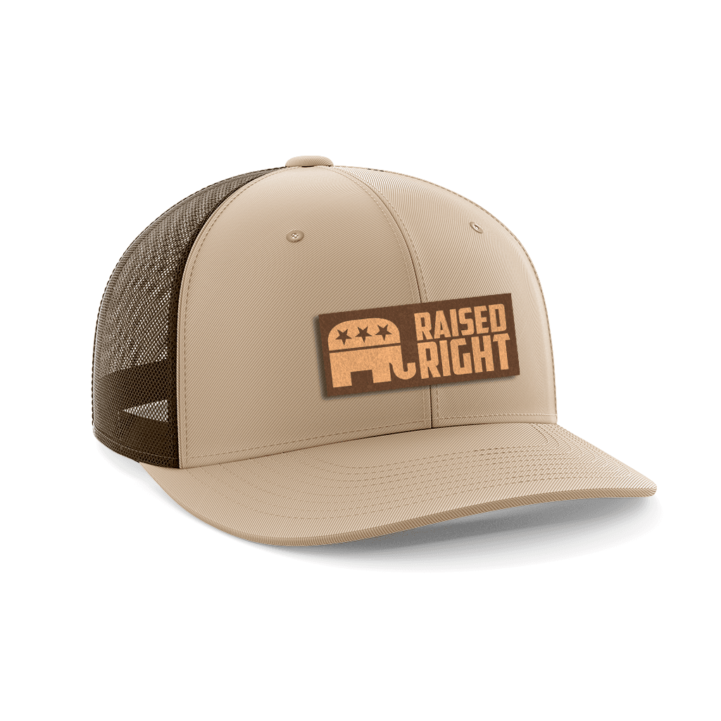 Raised Right Leather Patch Hat - Greater Half