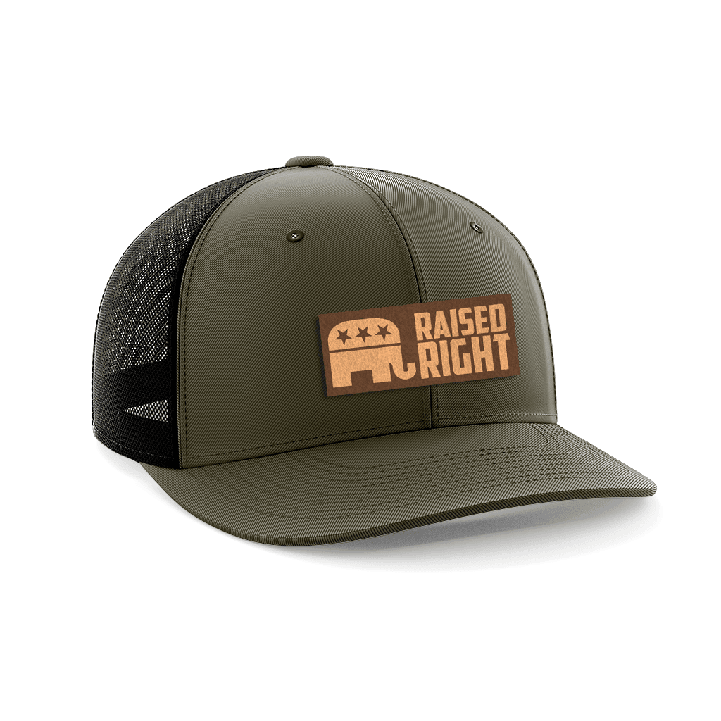 Raised Right Leather Patch Hat - Greater Half