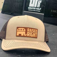 Thumbnail for Raised Right Leather Patch Hat - Greater Half