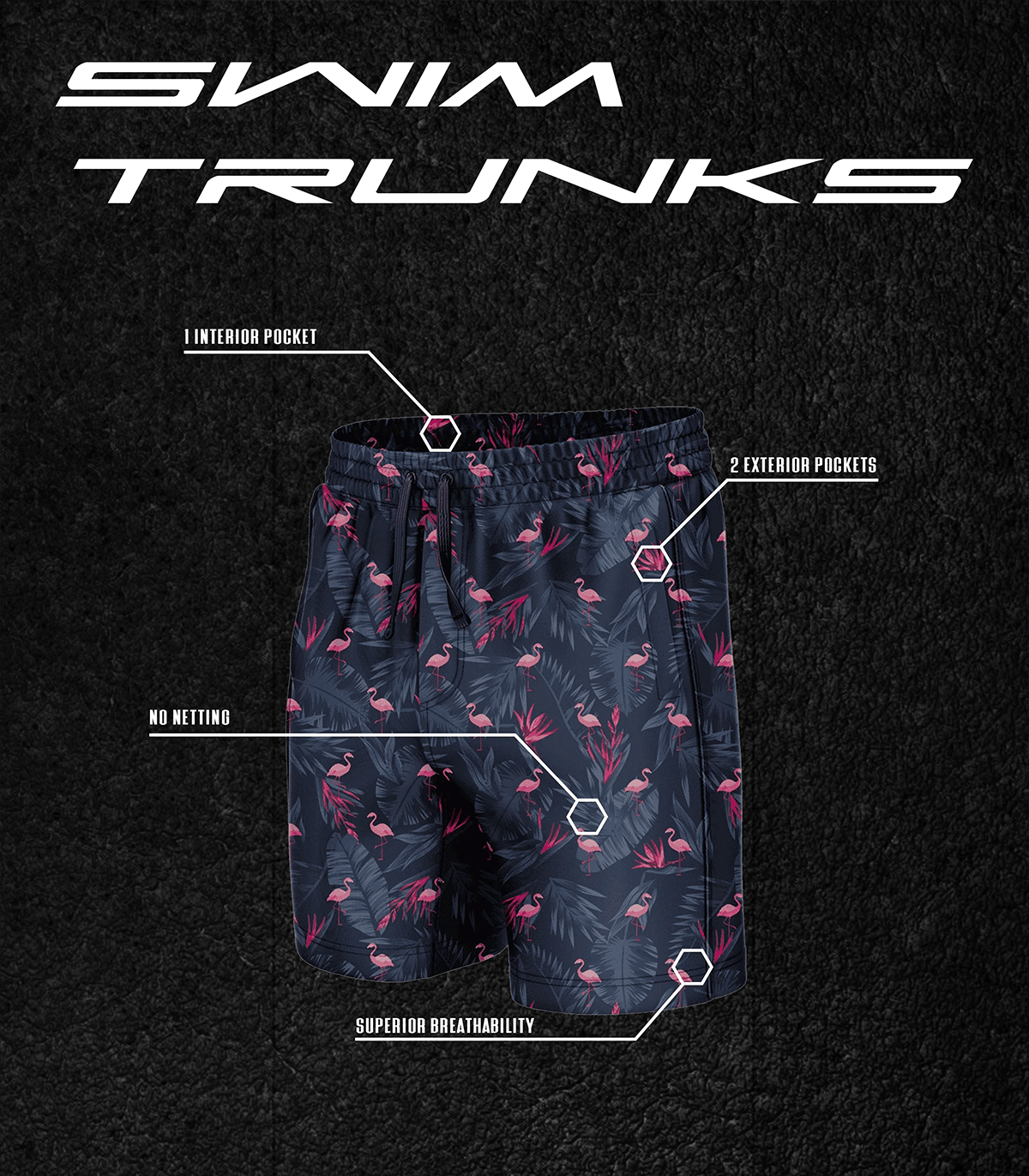 Sharks Swim Trunks - Greater Half