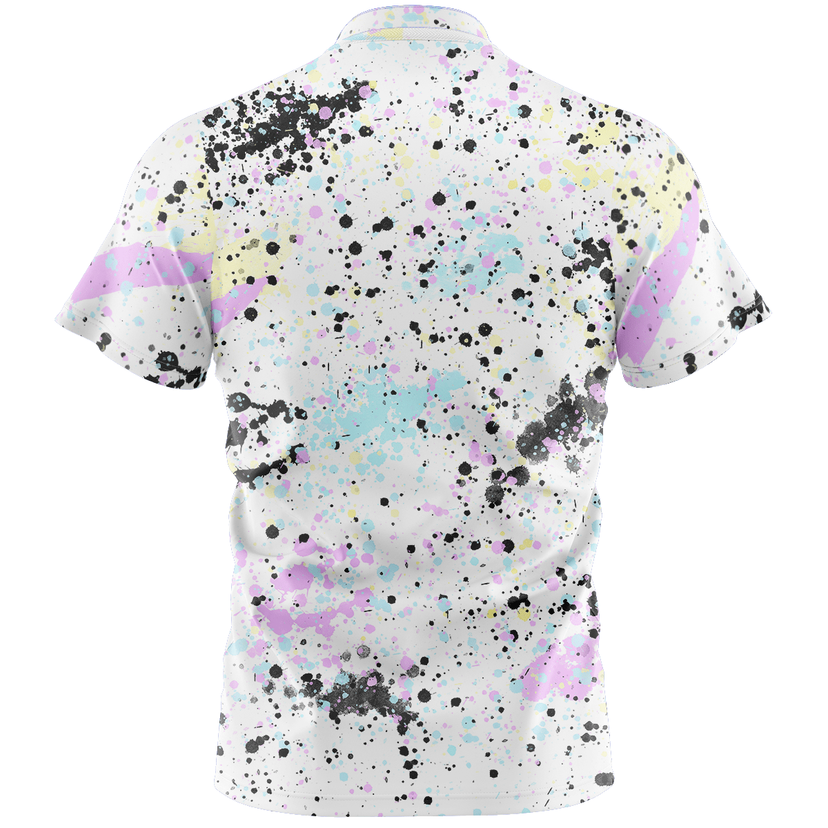 Paint Splatter Henley Polo Henley Polo Greater Half