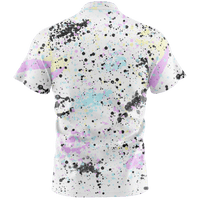 Thumbnail for Paint Splatter Henley Polo Henley Polo Greater Half