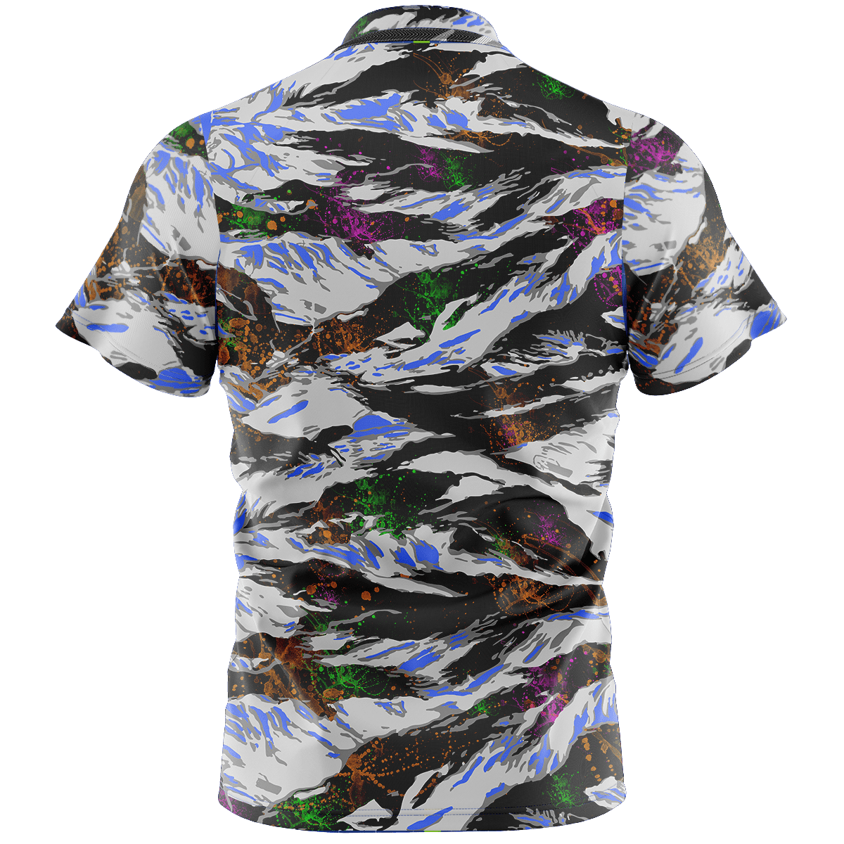 Tiger Splatter Henley Polo Henley Polo Greater Half