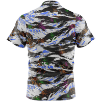 Thumbnail for Tiger Splatter Henley Polo Henley Polo Greater Half