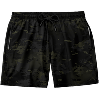 Thumbnail for Blue Camo Swim Trunk Greater Half S Standard Length (7