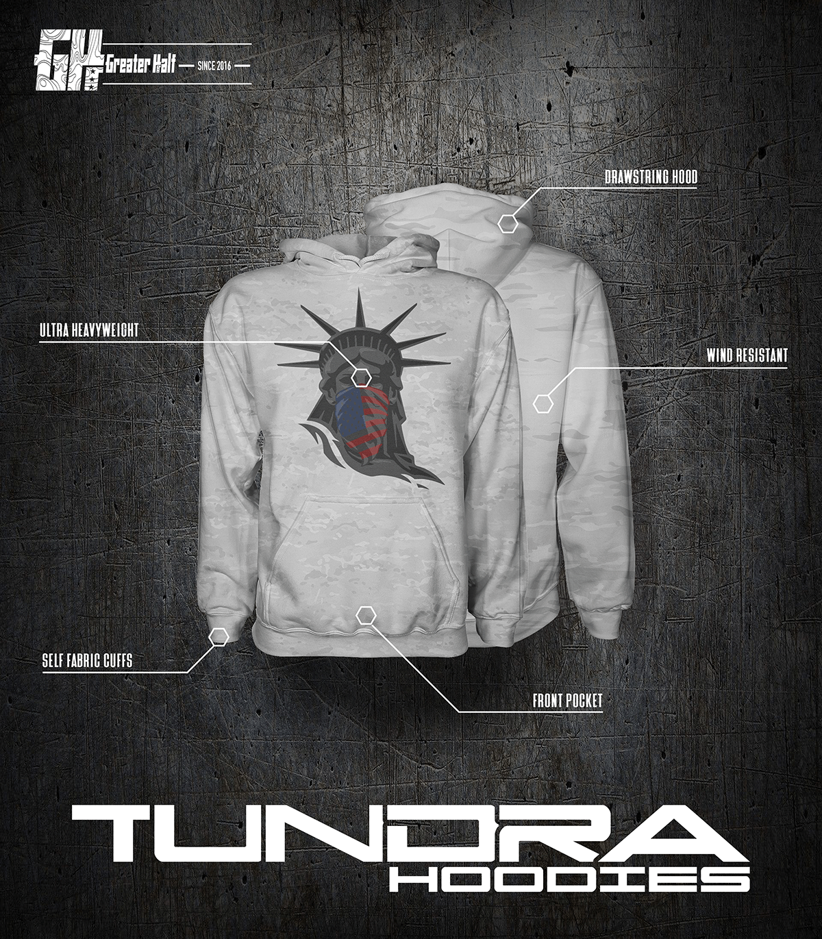 USA Varsity - Tundra Hoodie - Greater Half