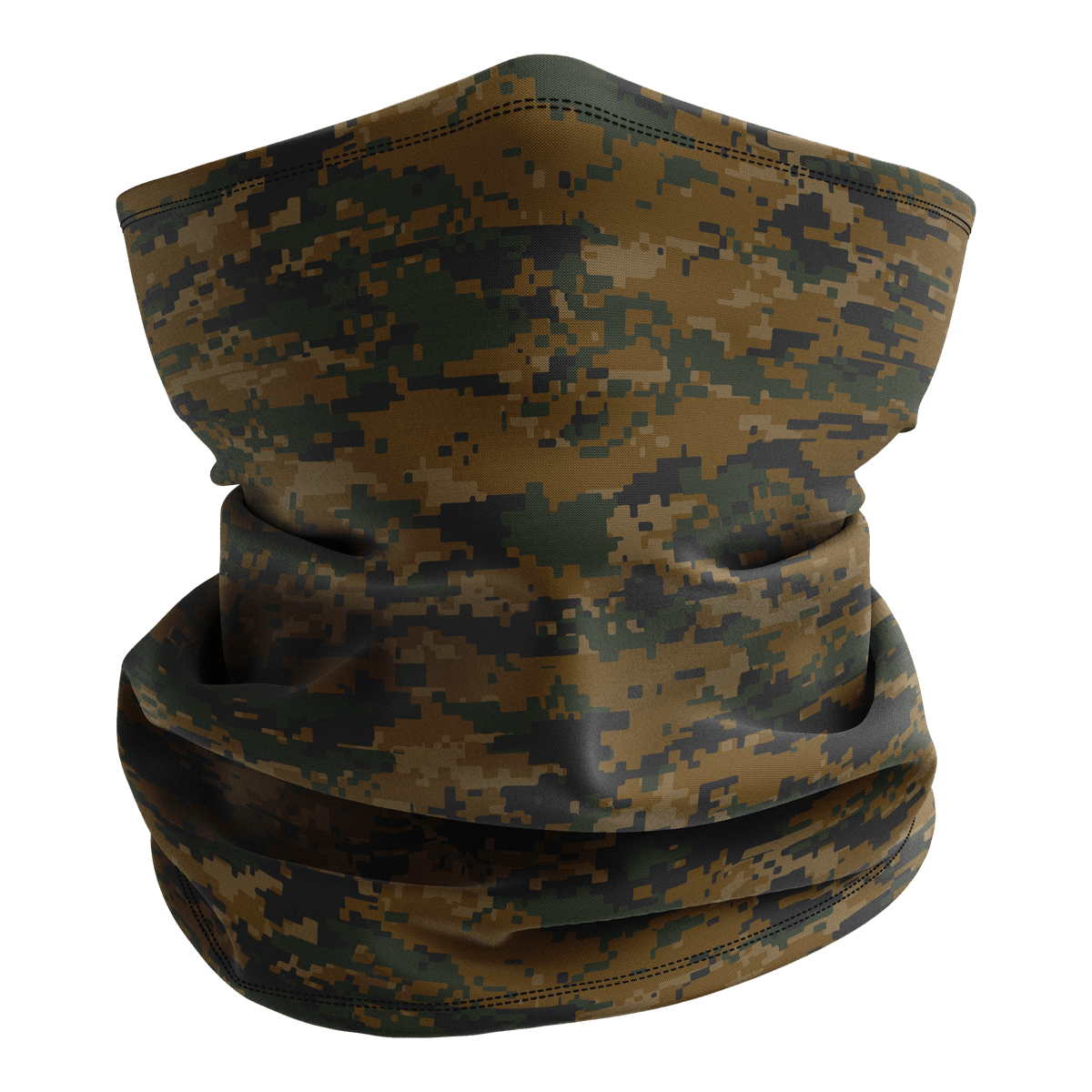 Woodland Digital Camo Face Defender Neck Gaiter Greater Half Default Title