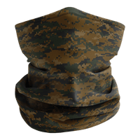 Thumbnail for Woodland Digital Camo Face Defender Neck Gaiter Greater Half Default Title