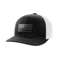 Thumbnail for USA Black Flag Woven Patch Hat - Greater Half