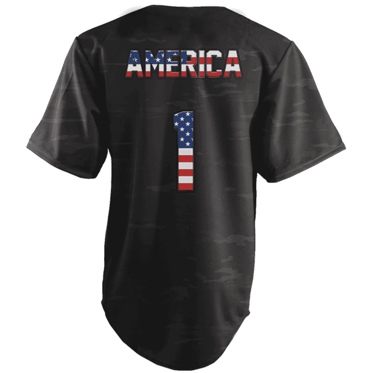 Patriotic America Baseball Jersey - Greater Half