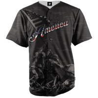 Thumbnail for Patriotic America Baseball Jersey - Greater Half