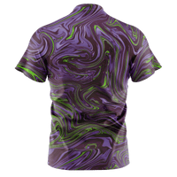 Thumbnail for Ink Spill Henley Polo Henley Polo Greater Half