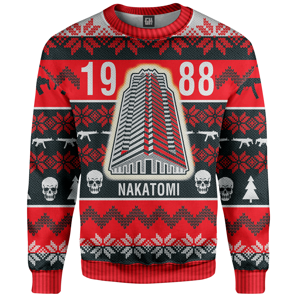 Christmas Party 1988 Sweater Greater Half S Red