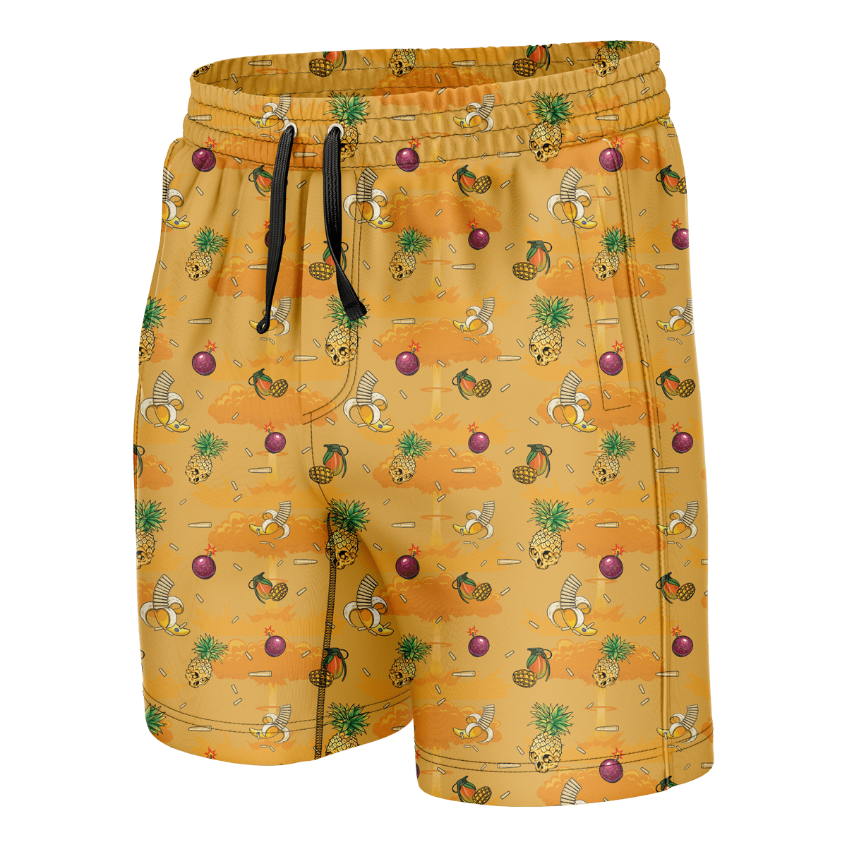 Fruit War Swim Trunks Swim Trunk Greater Half S Standard Length (7" Inseam)