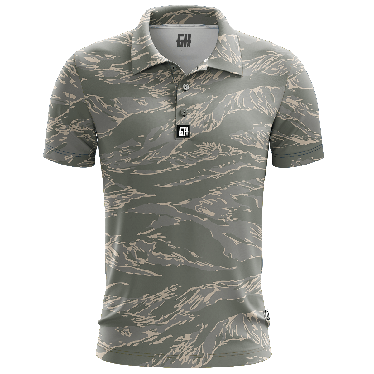 Tiger Camo - Size S ONLY Golf Polo Greater Half